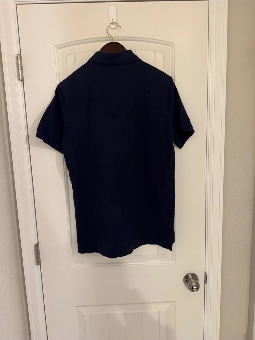Ralph Lauren Navy Polo Shirt with White Pony Logo